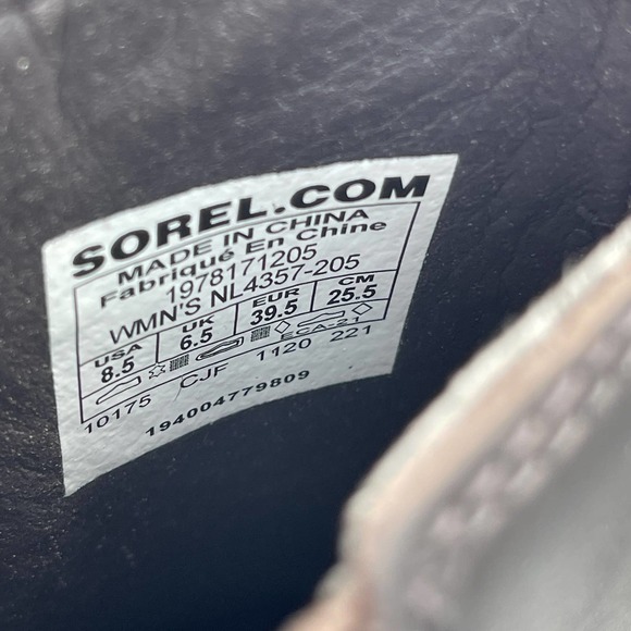 Sorel Joan of Arctic Wedge III Chelsea Womens Size 8.5 Brown Leather Boots New - Picture 9 of 13